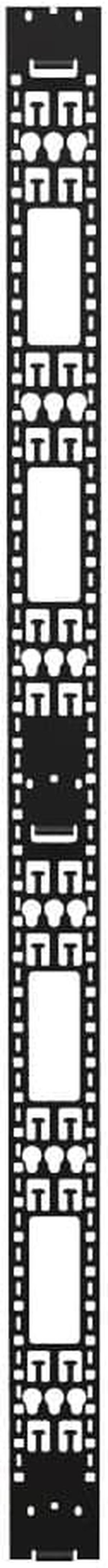 NavePoint 42U Vertical Cable Management Rail, Rack Mount, 0.82 x 4.6 x 76