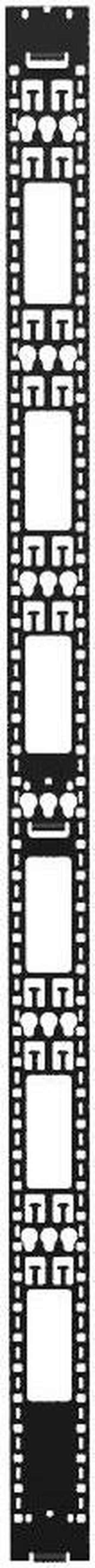 NavePoint 48U Vertical Cable Management Rail, Rack Mount, 0.82 x 4.6 x 86.5