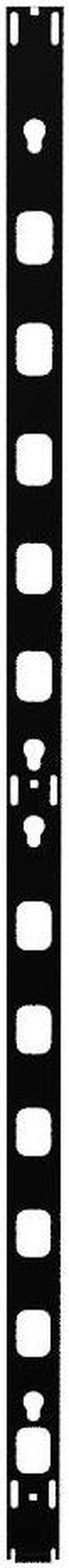 NavePoint 35U Vertical Cable Management Rail, Rack Mount, 0.82 x 2.3 x 63.7