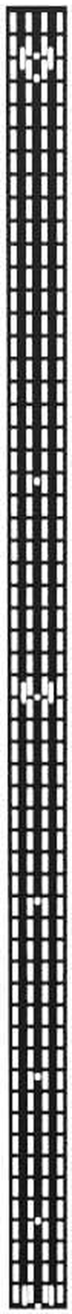 NavePoint 42U Vertical Cable Management Rail, Rack Mount, 0.26 x 3.5 x 76