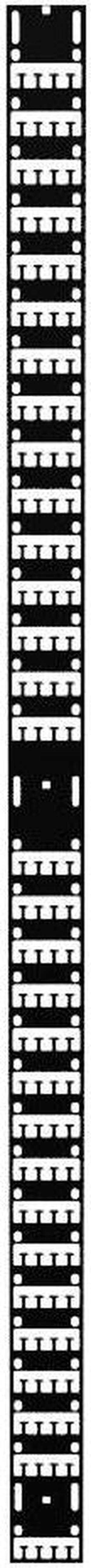 NavePoint 35U Vertical Cable Management Rail, Rack Mount, 0.5 x 3.2 x 63.7