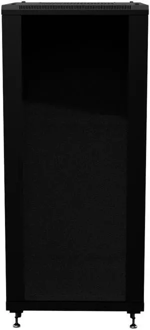 NavePoint 27U AV Rack Cabinet, 28 in depth, Cold-rolled Steel, Black