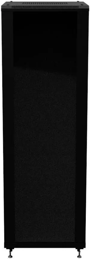 NavePoint 37U AV Rack Cabinet, 28 in depth, Cold-rolled Steel, Black