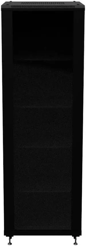 NavePoint 37U AV Rack Cabinet 28 in depth, Cold Rolled Steel , 4 x Shelves, Black