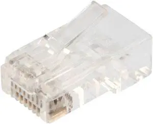NavePoint CAT6 Ethernet RJ45 Plug, UTP, 100 pack, C6-8P8C, CE Compliance