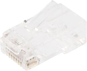NavePoint CAT6A Ethernet RJ45 Plug, UTP, 50 pack, C6A-8P8C, CE Compliance