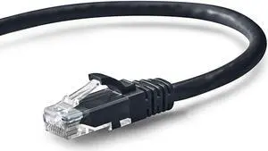 NavePoint Cat6 UTP Ethernet Network Patch Cable UL Listed, 75 FT., 10 Gbps, Black