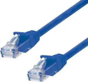 Ethernet Patch Cable CAT6, UTP, 24AWG, 0.5 Ft,  10 pack, Blue