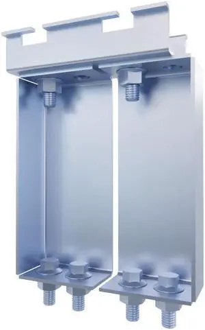 NavePoint Electro Zinc Plated 4" Wide Cabinet and Floor Stand