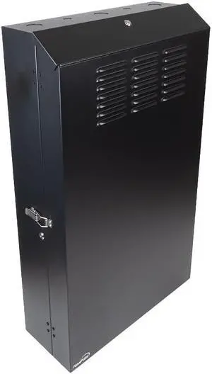 NavePoint 5U Low Profile Vertical Wall Mount Enclosure 36" Server Depth Patch Panel Cabinet Black