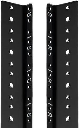 NavePoint 9U Vertical Rack Rail Pair DIY Kit with Hardware