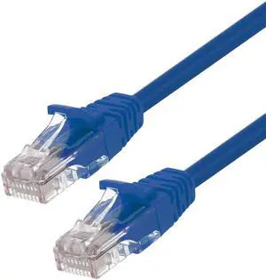Ethernet Patch Cable CAT5E, UTP, 24AWG, 0.5 Ft,  10 pack, Blue