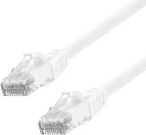Ethernet Patch Cable CAT6A, UTP, 24AWG,  10 Ft,  10 pack, White