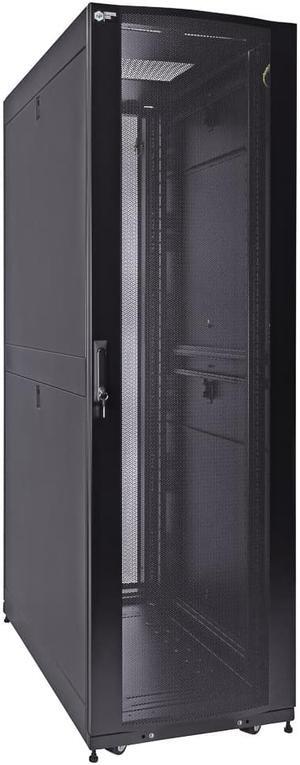 NavePoint 42U Server Rack Cabinet, Fan Compatible Top, Perforated Door, 1200mm deep (Commercial Series)