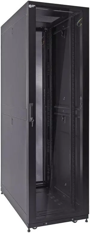NavePoint 42U Server Rack Cabinet, Fan Compatible Top, Glass Door, 1000mm deep (Commercial Series)