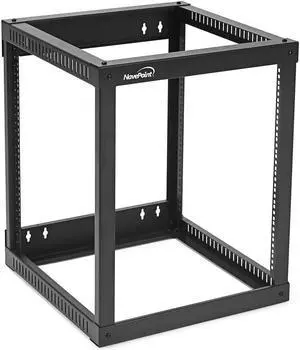 NavePoint 12U Side Load Wall Mount Network Rack, 22-Inch Depth, Wall Mount Equipment, Easy Rear Access to Equipment, Flexible Cable Management, Steel, Assembly and Mounting Hardware Included.