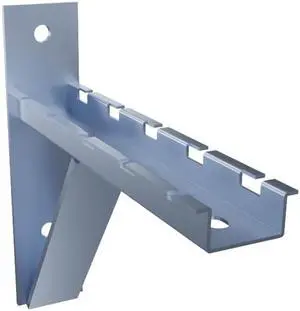 Electro Zinc Plated Wire Mesh Cable Tray bracket, Triangle, Wall Mount, 200mm , 2 Pack