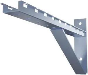 Electro Zinc Plated Wire Mesh Cable Tray bracket, Triangle, Wall Mount, 450mm , 2 Pack