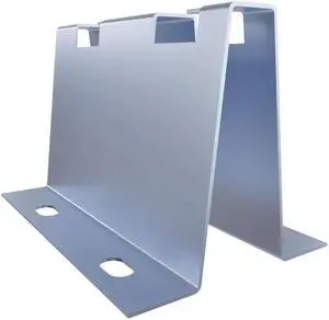 NavePoint 22/57" Electro Zinc Plated Wire Mesh Cable Tray Standoff Base Bracket Floor Mount - 2 pack