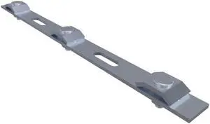 NavePoint 62/63" Electro Zinc Plated Wire Mesh Cable Tray Strengthening Bar - 2 pack