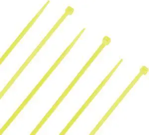 NavePoint 8 Inch Nylon Yellow Cable Ties 18 Lbs  100 Pack