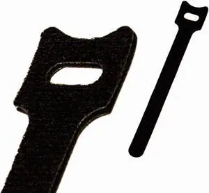 NavePoint 6 Inch Hook and Loop Reusable Strap Cable Cord Wire Ties 25 Pack Black