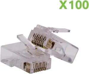 NavePoint CAT5e RJ45 Ethernet Coupler plugs 100-pack