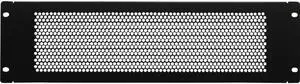 Navepoint 3U Blank Rack Mount Panel Spacer With Venting For 19-Inch Server Network Rack Enclosure Or Cabinet Black