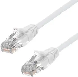 Ethernet Patch Cable CAT5E, UTP, 24AWG, 2 Ft,  10 pack, White