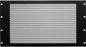 Navepoint 6U Blank Rack Mount Panel Spacer With Venting For 19-Inch Server Network Rack Enclosure Or Cabinet Black