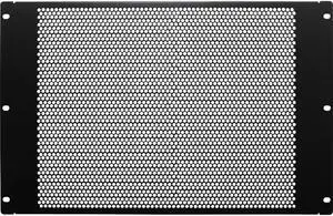 NavePoint 7U Blanking Panel, Perforated, Flanged, 19 inch Wide Network Server Rack or Server Cabinet, Filler Panel, Steel,  Hardware Included