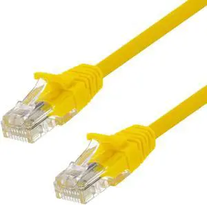 Ethernet Patch Cable CAT5E, UTP, 24AWG, 3 Ft,  10 pack, Yellow