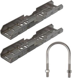 NavePoint 00406805 Pole Mount Kit, For 14x10x06 Enclosure, Fits 3-4 Inch Poles
