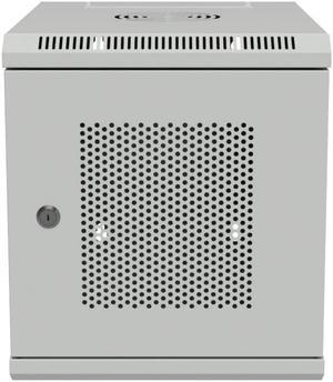 NavePoint 15.75 in Wall Mount Network Cabinet, 6U, Perforated, Gray