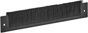 NavePoint Brush Strip for Cable Management Slots On the Top and Bottom of Select NavePoint Network Cabinets, Server Cabinets, Cable Management Strip Panel, Brush Plate, Brush Panel, Black