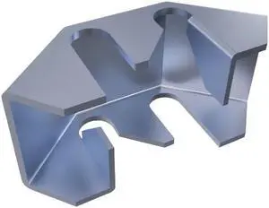 NavePoint 1/6" Electro Zinc Plated Wire Mesh Cable Tray Bend Fastlock - 4 pack NavePoint 1/6" Electro Zinc Plated Wire Mesh Cable Tray Bend Fastlock - 4 pack