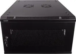 Navepoint 6U Wallmount Networking Perforated Cabinet 600mm Depth with Fans