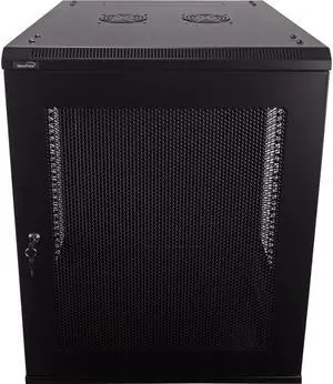 Navepoint 15U Wallmount Networking Perforated Cabinet 600mm Depth with Fans