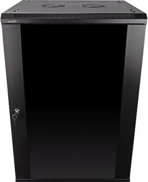 Navepoint 18U Wallmount Networking Cabinet 450mm Depth with Fans