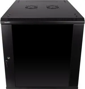 Navepoint 12U Wallmount Networking Cabinet 600mm Depth with Fans