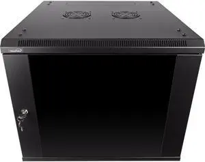 Navepoint 9U Wallmount Networking Cabinet 600mm Depth with Fans
