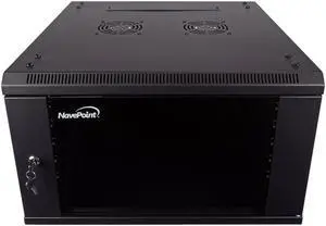 Navepoint 6U Wallmount IT Networking Enclosure 600mm Depth with Fans