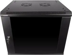 Navepoint 9U Wallmount Networking Cabinet 450mm Depth with Fans