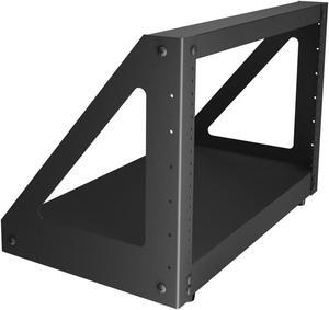 NavePoint 6U 2-Post Open Frame Desk Rack Threaded Heavy Duty