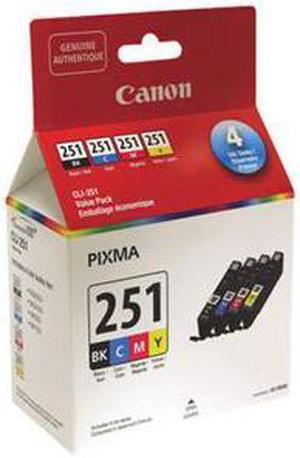 Canon CLI-251 Ink Cartridge - Black, Cyan, Magenta, Yellow