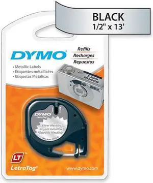 Sanford Corporation Silver Dymo Metallic LetraTag QX50 Tape  91338 - Pack of 6