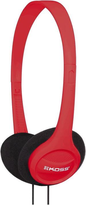 Koss KPH7R Portable On-Ear Headphone with Adjustable Headband - Red