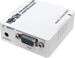 Tripp Lite VGA to HDMI Adapter Converter / Scaler w Audio / Video White (P116-000-HDSC1)