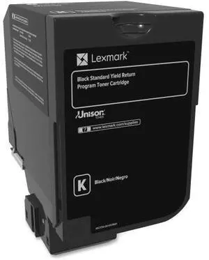 Lexmark 74C1SK0 Return Program Toner Cartridge - Black