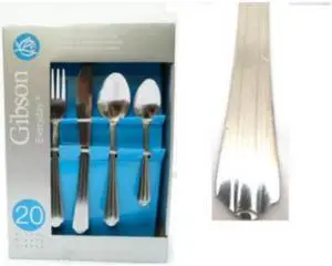 GIBSON 20-Piece Stainless Steel Flatware Set - Service For 4 - 03238 Montiero